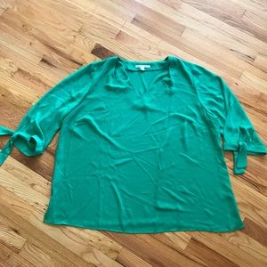 Plus Green Blouse